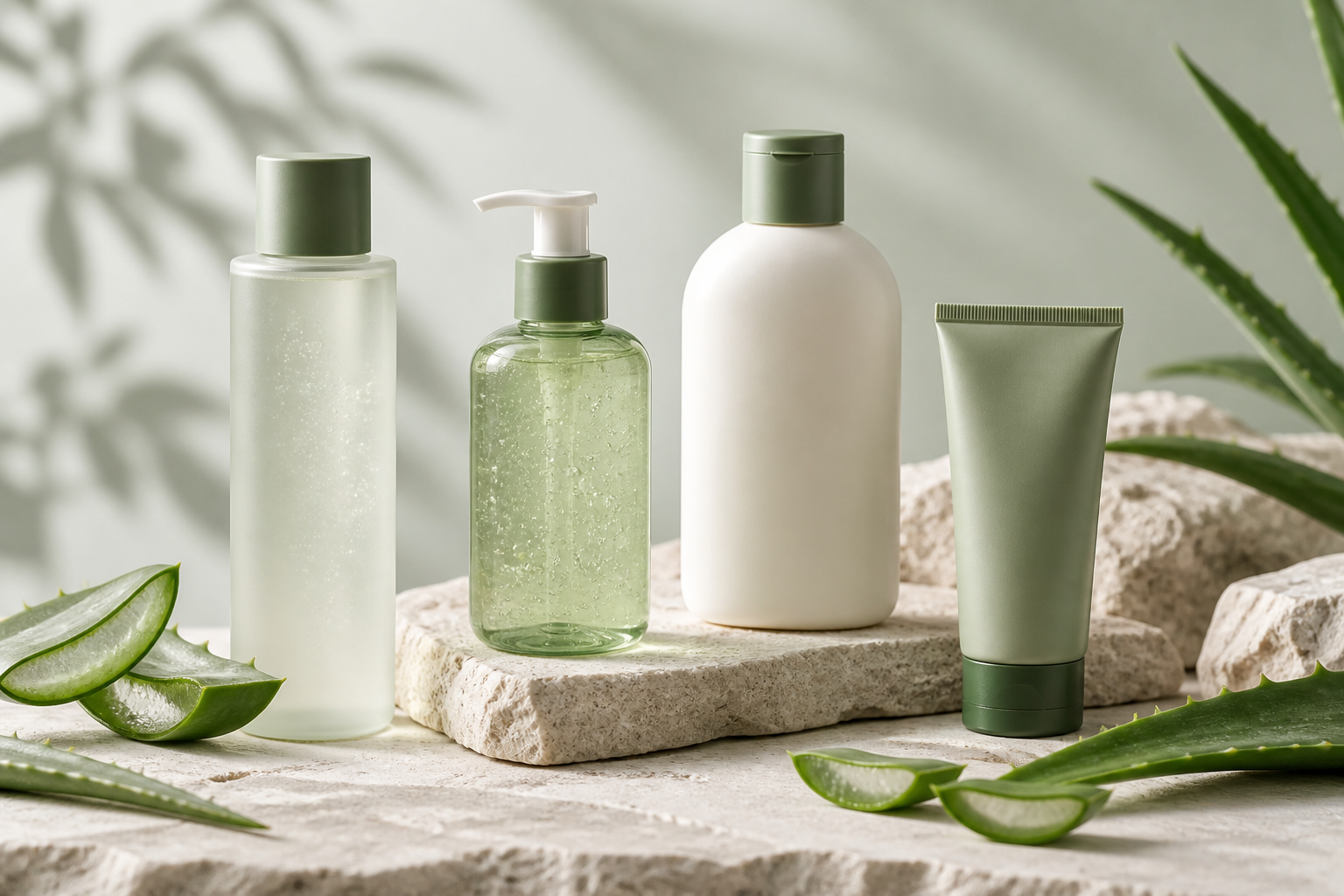 Letisztult aloe arcápoló készítmények